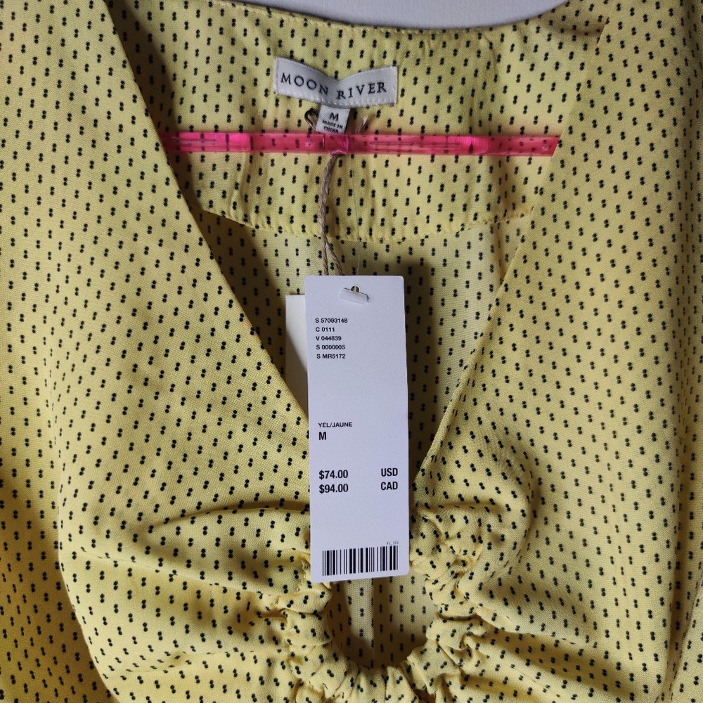 UO Moon River O Ring Cut Out Crop Top NWT size M - Picture 5 of 6